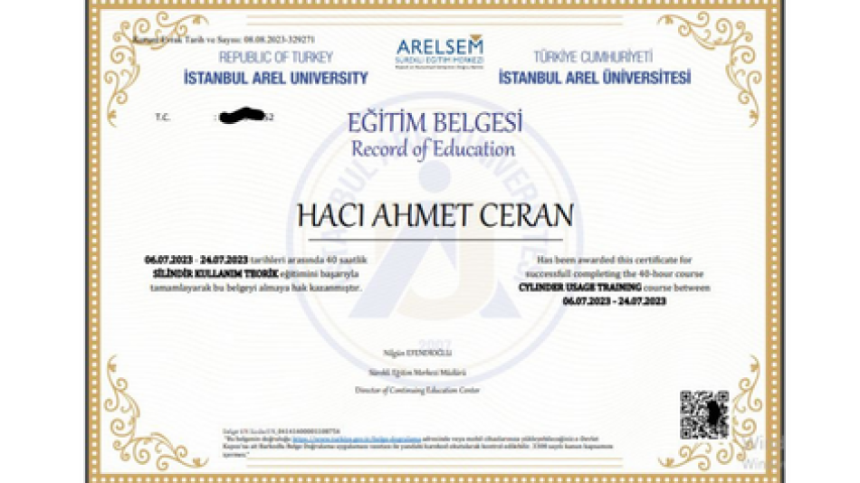 SÖMÜRÜ FURYASI - SÖZDE İŞ MAKİNESİ OPERATÖRLÜK BELGESİ